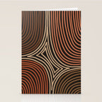 Tribal Pattern in Brown & Soft Red Stationery Card Gallery Image 2