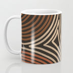 Tribal Pattern in Brown & Soft Red Coffee Mug Gallery Image 3