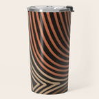 Tribal Pattern in Brown & Soft Red Travel Mug Gallery Image 2