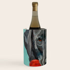 Black Labrador and a Red Bone Wine Chiller Gallery Image 2