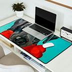 Black Labrador and a Red Bone Desk Mat Gallery Image 2