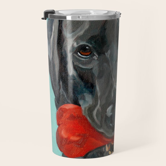 Black Labrador and a Red Bone Travel Mug Gallery Image 3