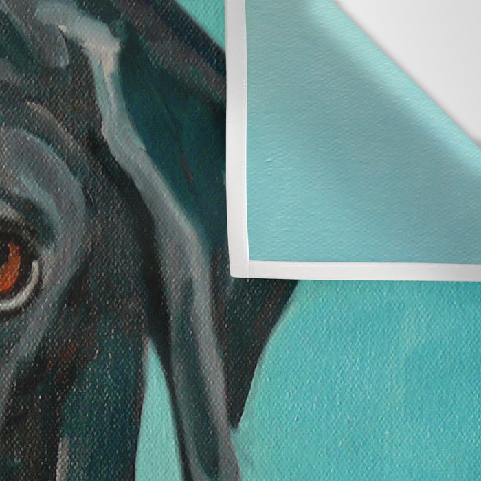 Black Labrador and a Red Bone Wall Tapestry Gallery Image 3