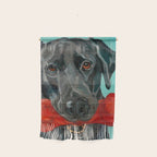 Black Labrador and a Red Bone Wall Hanging Gallery Image 1