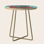 Black Labrador and a Red Bone Side Table Gallery Image 1