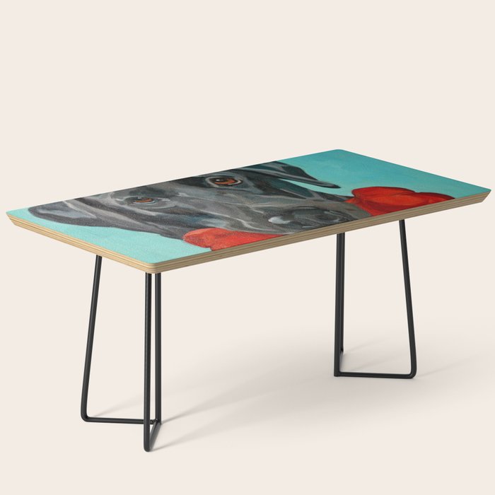 Black Labrador and a Red Bone Coffee Table Gallery Image 1