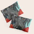 Black Labrador and a Red Bone Pillow Sham Gallery Image 3