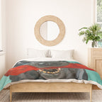 Black Labrador and a Red Bone Duvet Cover Gallery Image 3