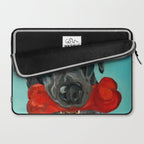 Black Labrador and a Red Bone Laptop Sleeve Gallery Image 2