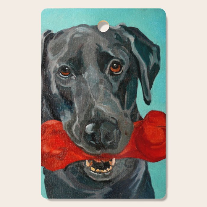 Black Labrador and a Red Bone Cutting Board Gallery Image 1