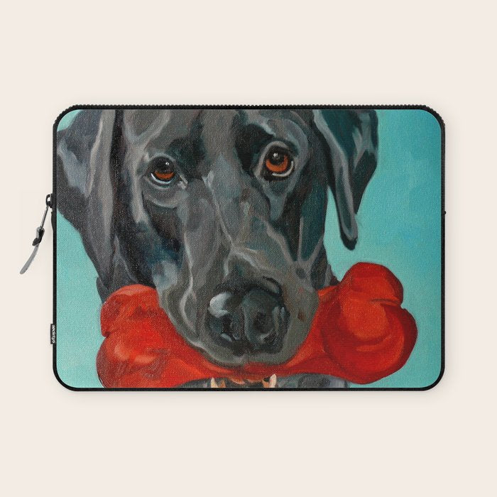 Black Labrador and a Red Bone Laptop Sleeve Gallery Image 1