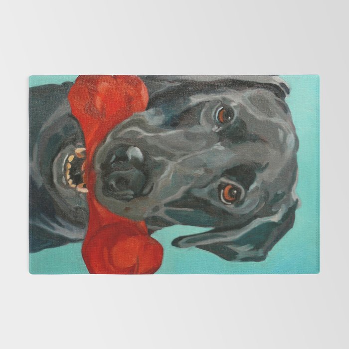 Black Labrador and a Red Bone Rug Gallery Image 2