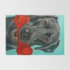 Black Labrador and a Red Bone Rug Gallery Image 2