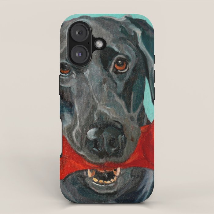 Black Labrador and a Red Bone iPhone Case Gallery Image 1