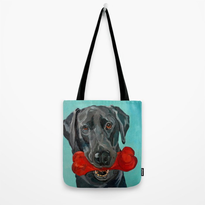 Black Labrador and a Red Bone Tote Bag Gallery Image 2