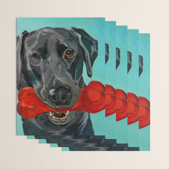 Black Labrador and a Red Bone Wrapping Paper Gallery Image 3