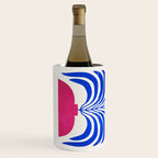 THE VASE 01: Cerise & Persian Blue Leaves Wine Chiller Gallery Image 2