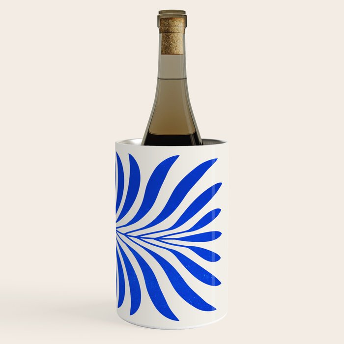 THE VASE 01: Cerise & Persian Blue Leaves Wine Chiller Gallery Image 3