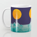 The ocean, the sea, the wave - night scene Coffee Mug Gallery Image 3