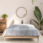 Blue Grey Minimalist Abstract Painting Comforter Gallery Image 3