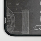 Fire Hydrant Patent - Fireman Fire House Art - Black Chalkboard Laptop Sleeve Gallery Image 3