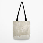 Sepia vintage world map with cities Tote Bag Gallery Image 2