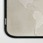 Sepia vintage world map with cities Laptop Sleeve Gallery Image 3