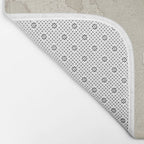 Sepia vintage world map with cities Bath Mat Gallery Image 2
