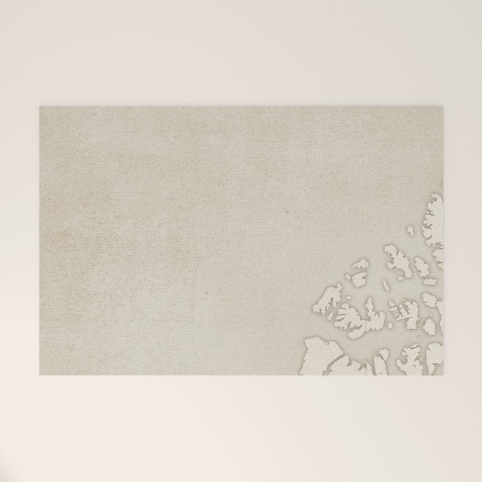 Sepia vintage world map with cities Welcome Mat Gallery Image 1