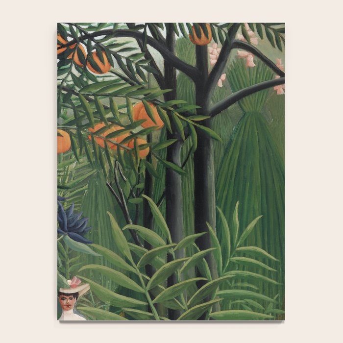 Woman Walking in an Exotic Forest (Femme se promenant dans une foreÌt exotique) (1905) by Henri Rousseau.  Notebook Gallery Image 4