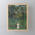Woman Walking in an Exotic Forest (Femme se promenant dans une foreÌt exotique) (1905) by Henri Rousseau.  Mini Art Print Gallery Image 1