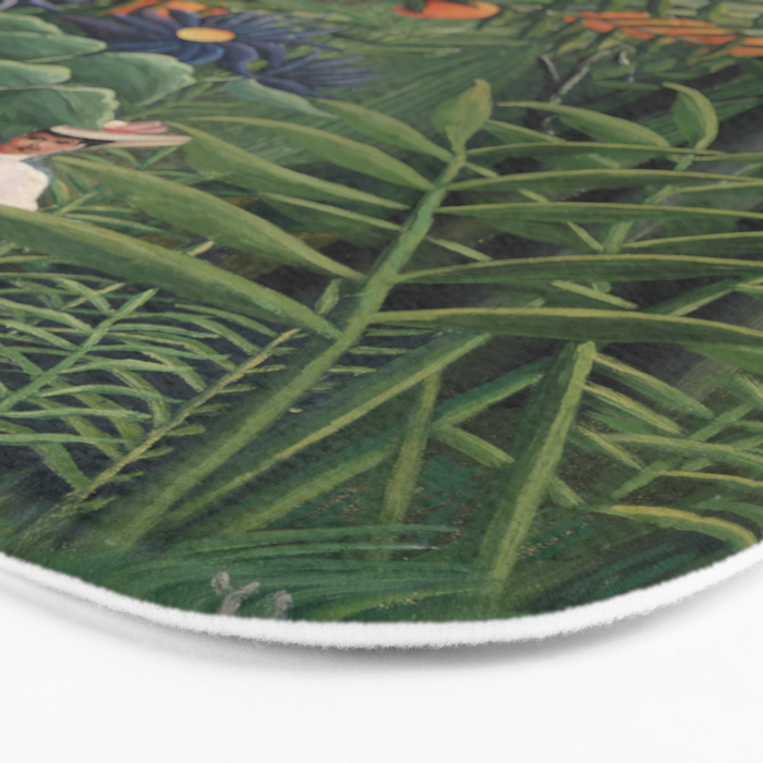 Woman Walking in an Exotic Forest (Femme se promenant dans une foreÌt exotique) (1905) by Henri Rousseau.  Bath Mat Gallery Image 3