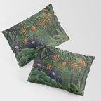 Woman Walking in an Exotic Forest (Femme se promenant dans une foreÌt exotique) (1905) by Henri Rousseau.  Pillow Sham Gallery Image 3