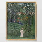 Woman Walking in an Exotic Forest (Femme se promenant dans une foreÌt exotique) (1905) by Henri Rousseau.  Serving Tray Gallery Image 1