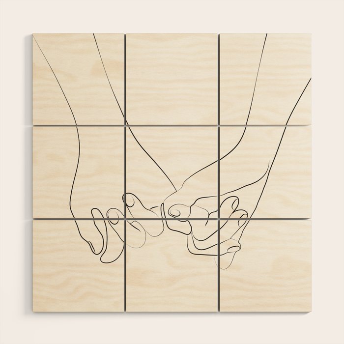 Pinky Promise VI Wood Wall Art Gallery Image 1