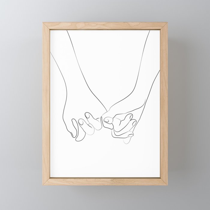 Pinky Promise VI Mini Art Print Gallery Image 1