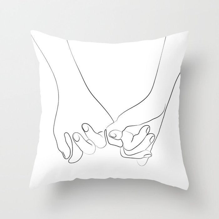 Pinky Promise VI Throw Pillow Gallery Image 6