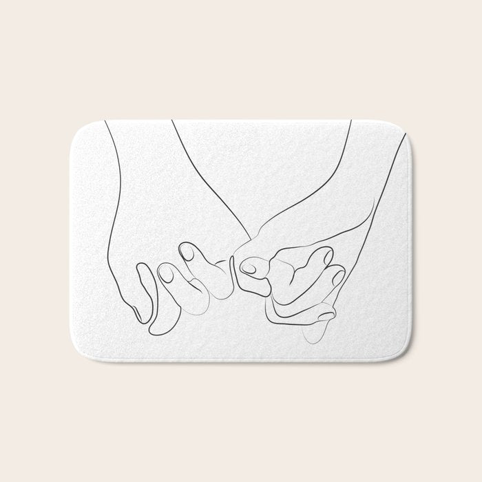 Pinky Promise VI Bath Mat Gallery Image 1