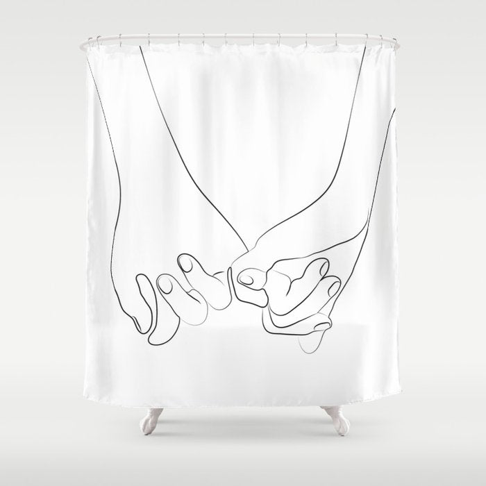 Pinky Promise VI Shower Curtain Gallery Image 1