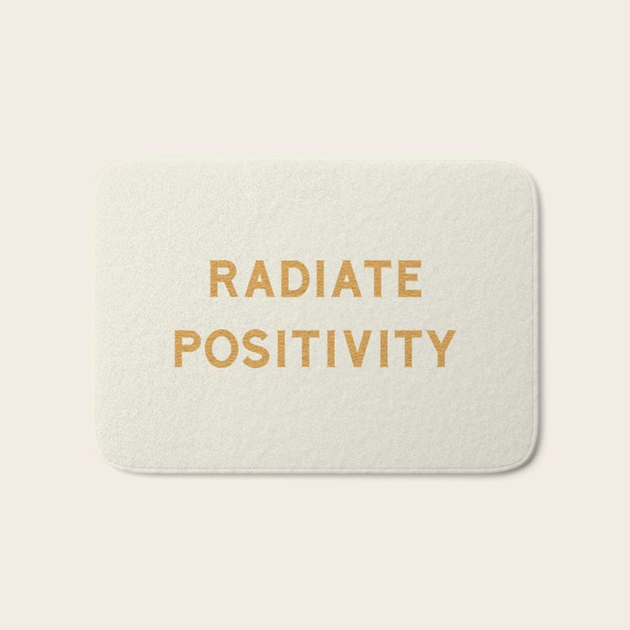 Radiate positivity Bath Mat Gallery Image 1