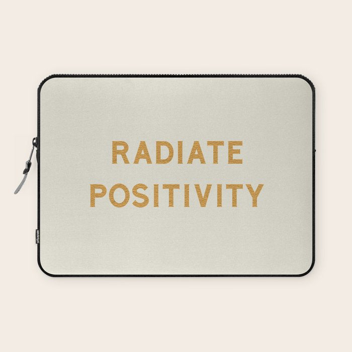 Radiate positivity Laptop Sleeve Gallery Image 1