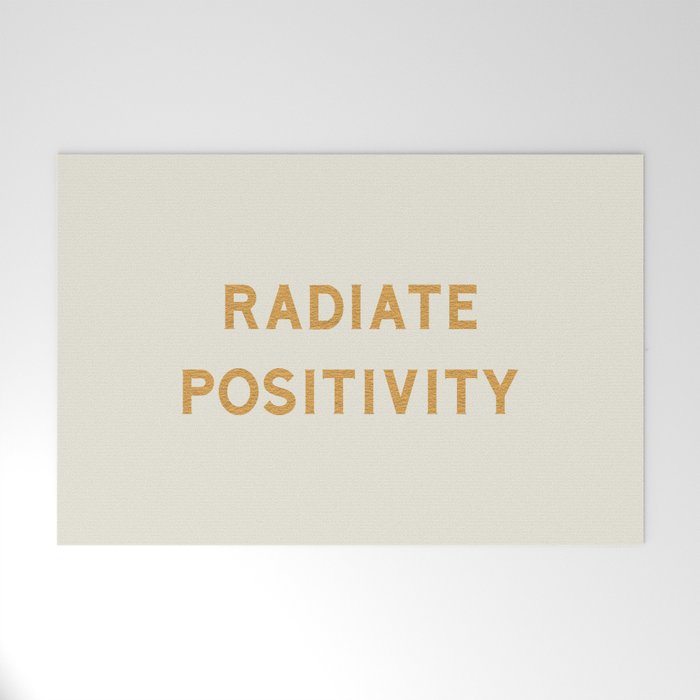 Radiate positivity Welcome Mat Gallery Image 1