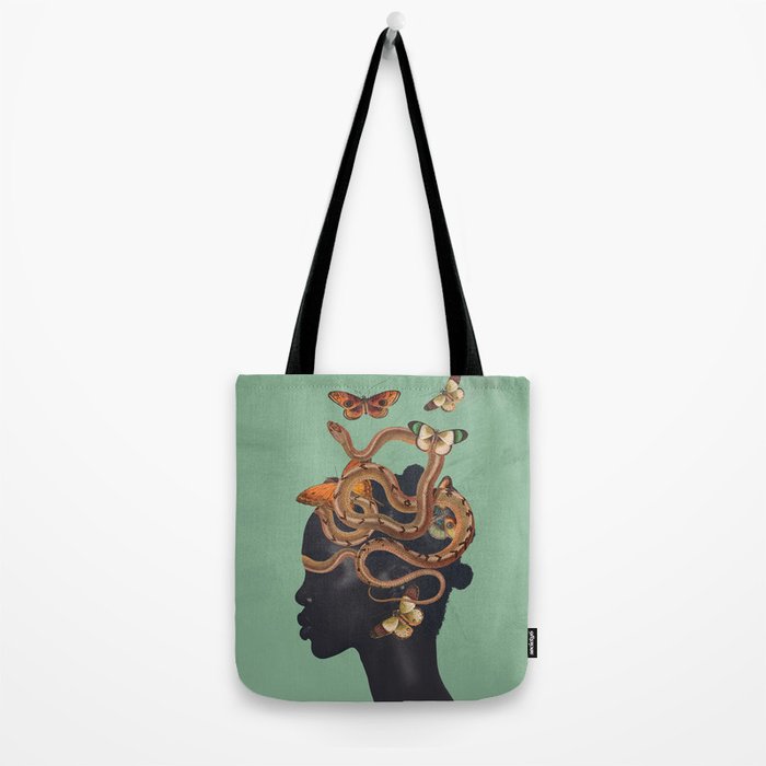Snake and Butterflies 2 Tote Bag Gallery Image 2