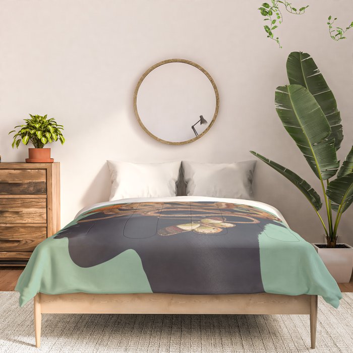 Snake and Butterflies 2 Comforter Gallery Image 3