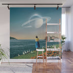 Watching Planets Wall Mural Gallery Image 1