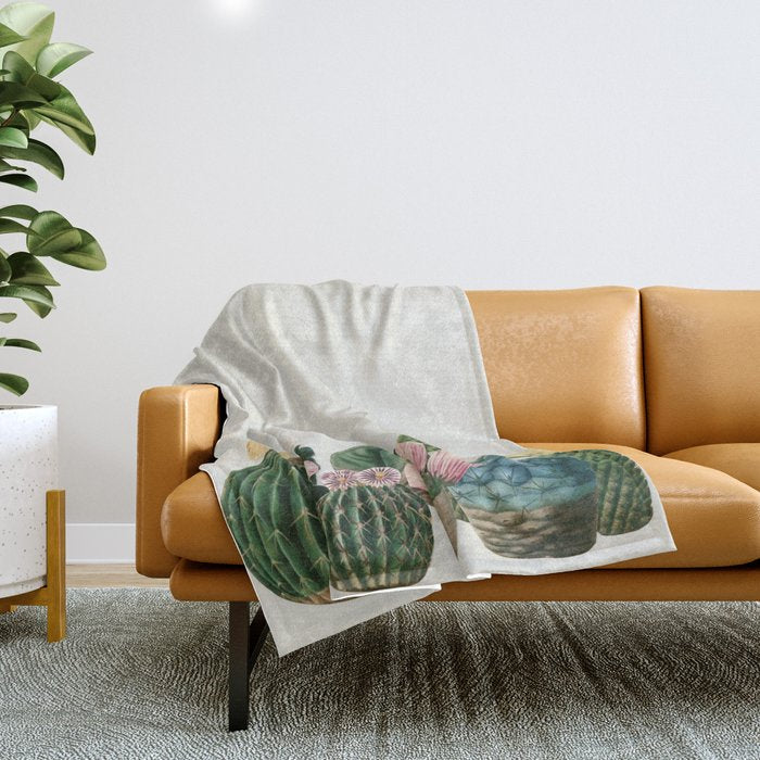 Cactus Garden Throw Blanket Gallery Image 1