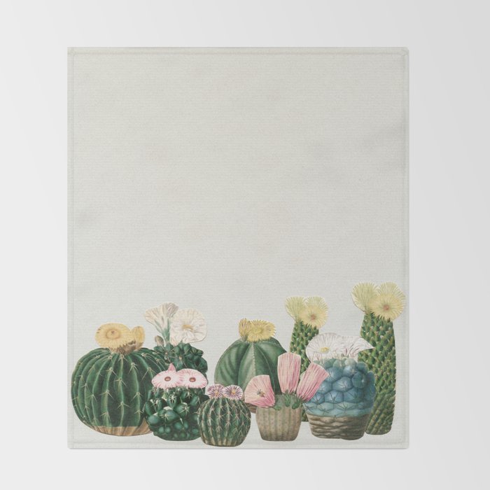 Cactus Garden Throw Blanket Gallery Image 2