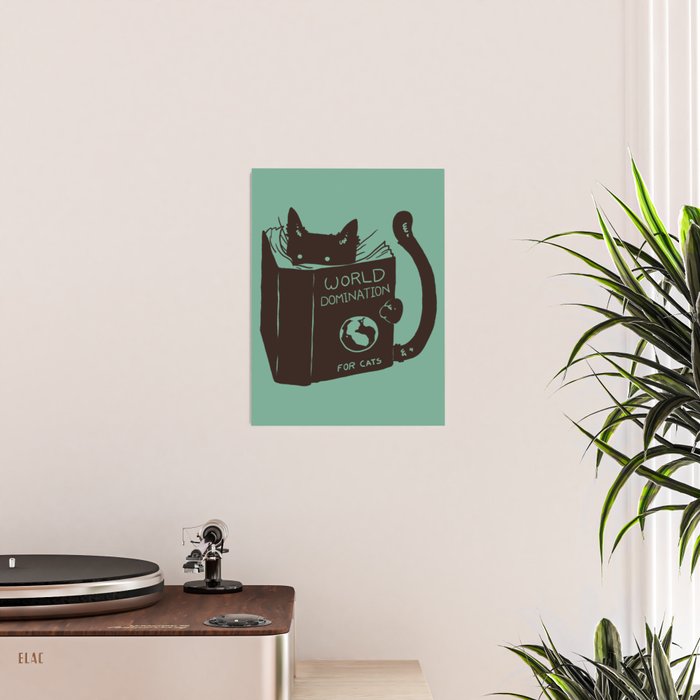 World Domination for Cats (Green) Poster Gallery Image 2