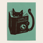 World Domination for Cats (Green) Poster Gallery Image 4
