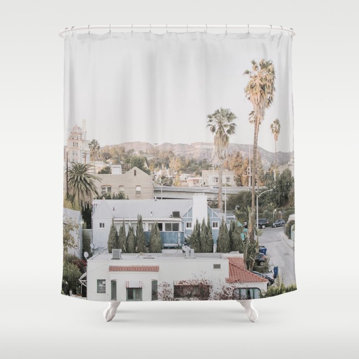 Hollywood California Shower Curtain Gallery Image 1